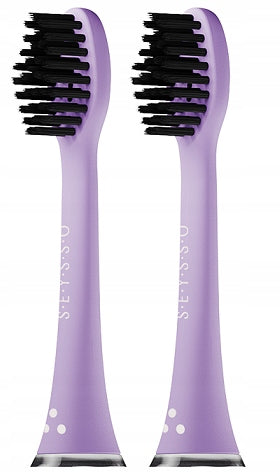SEYSSO Lavender Replacement Tips for Sonic Toothbrush 2 Pieces Manufacturer code SC.BH.010.LAV.1-2