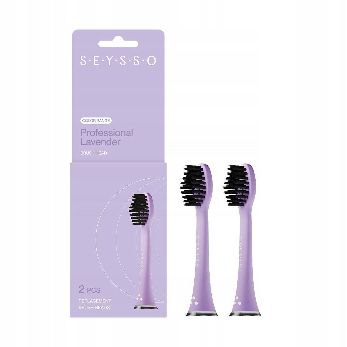 SEYSSO Lavender Replacement Tips for Sonic Toothbrush 2 Pieces