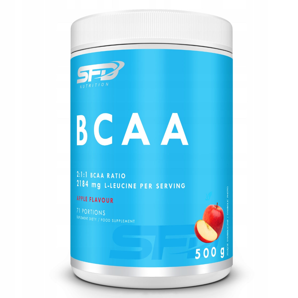 SFD BCAA 2:1:1 APPLE 500G AMINO ACIDS REGENERATION ENDURANCE STRENGTH SPORT