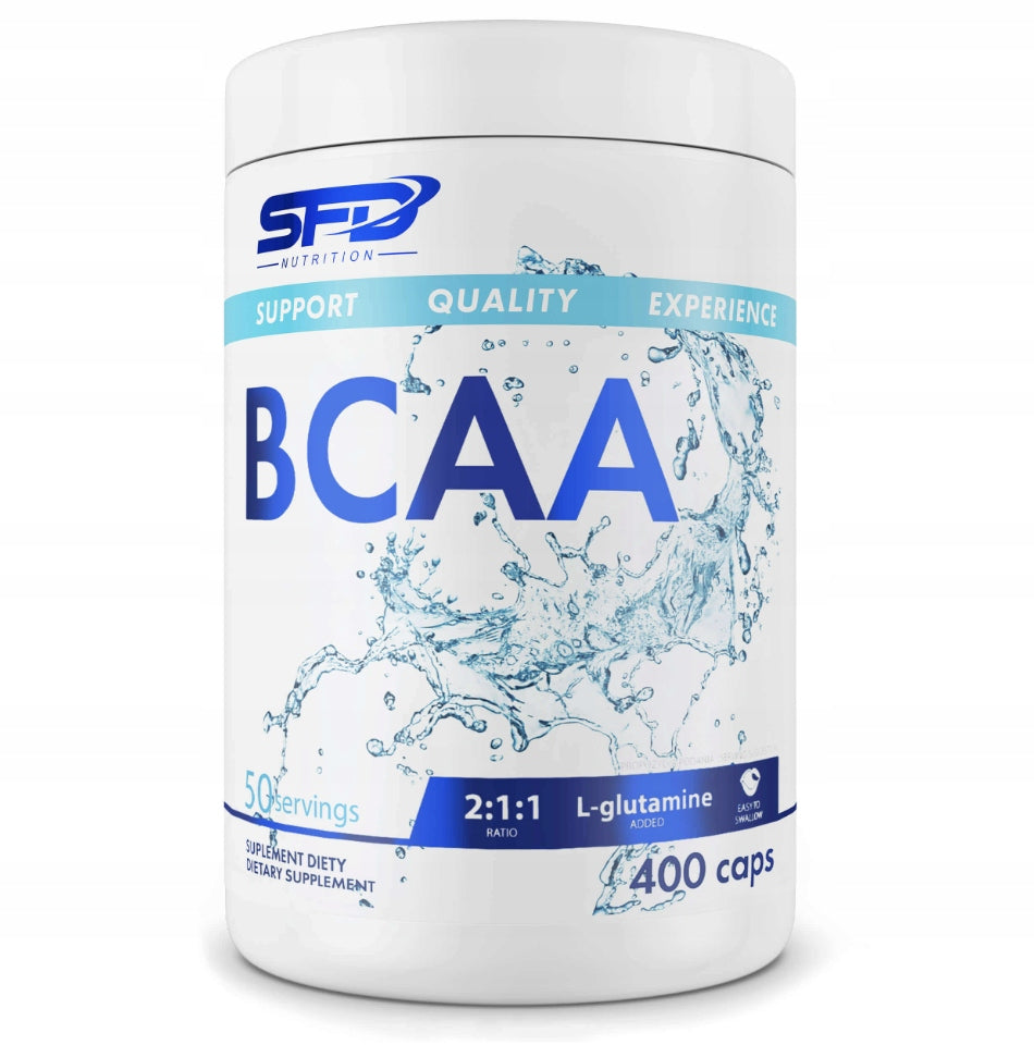 SFD BCAA 400CAPS AMINO ACIDS AMINO CATABOLISM TAURINE GLUTAMINE REGENERATION