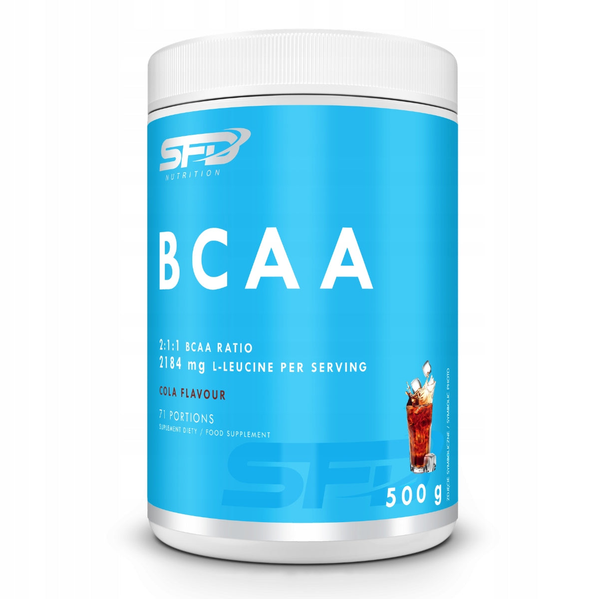 SFD BCAA 500 g BRANCHED CHAIN AMINO ACIDS COLA REGENERATION TAURINE GLUTAMINE