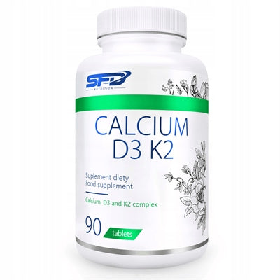 SFD CALCIUM D3 K2 90 TABLETS CALCIUM + VITAMIN D3 K2 SUPPORT THE BODY