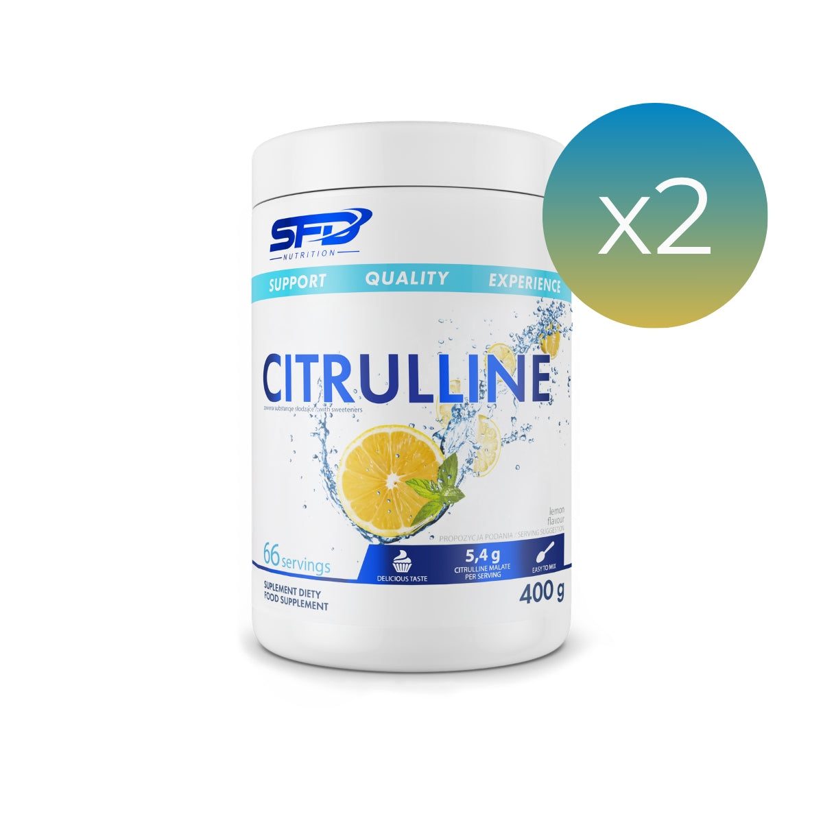SFD CITRULLINE 400g LEMON x2 CITRULLINE SET