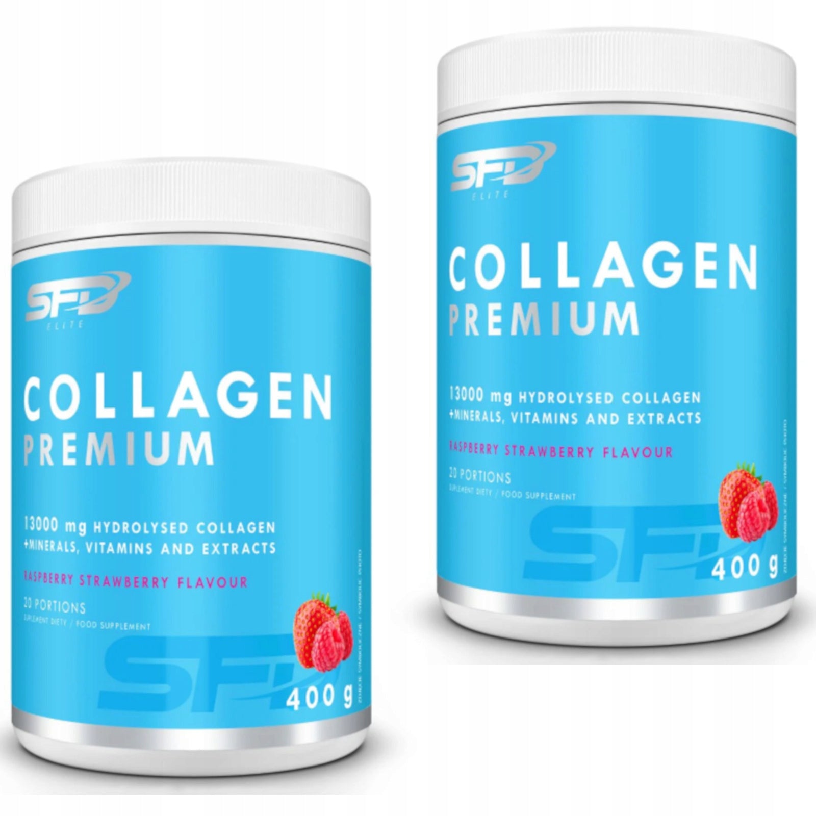 SFD COLLAGEN RASPBERRY PREMIUM 2X 400g = 800g MSM COLLAGEN JOINTS CELLULITE SKIN