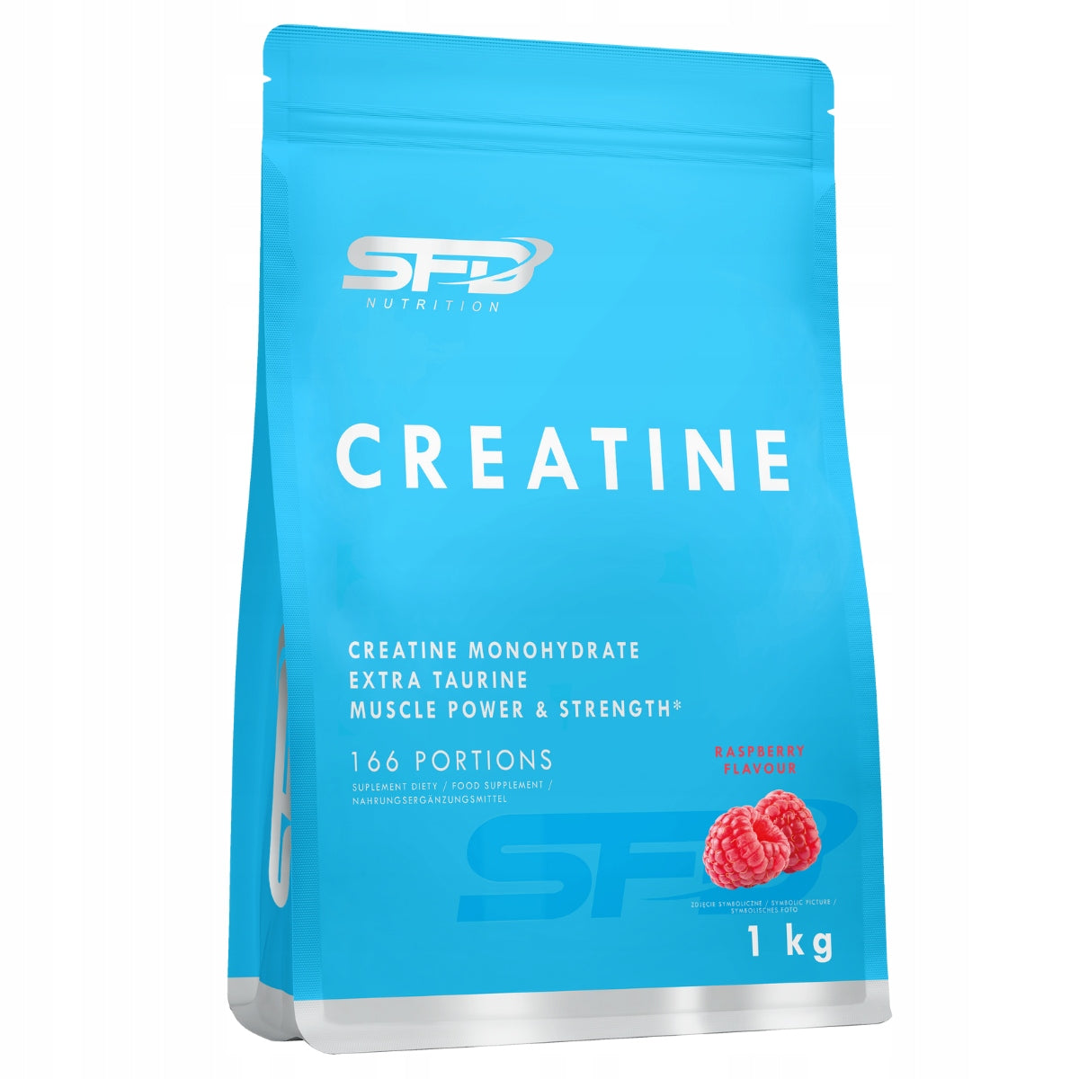 SFD CREATINE 1000g RASPBERRY FLAVOUR CREATINE MONOHYDRATE STRENGTH ENERGY EFFICIENCY
