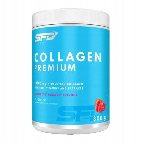SFD Collagen Premium, powder, strawberry flavour - raspberry, 800 g
