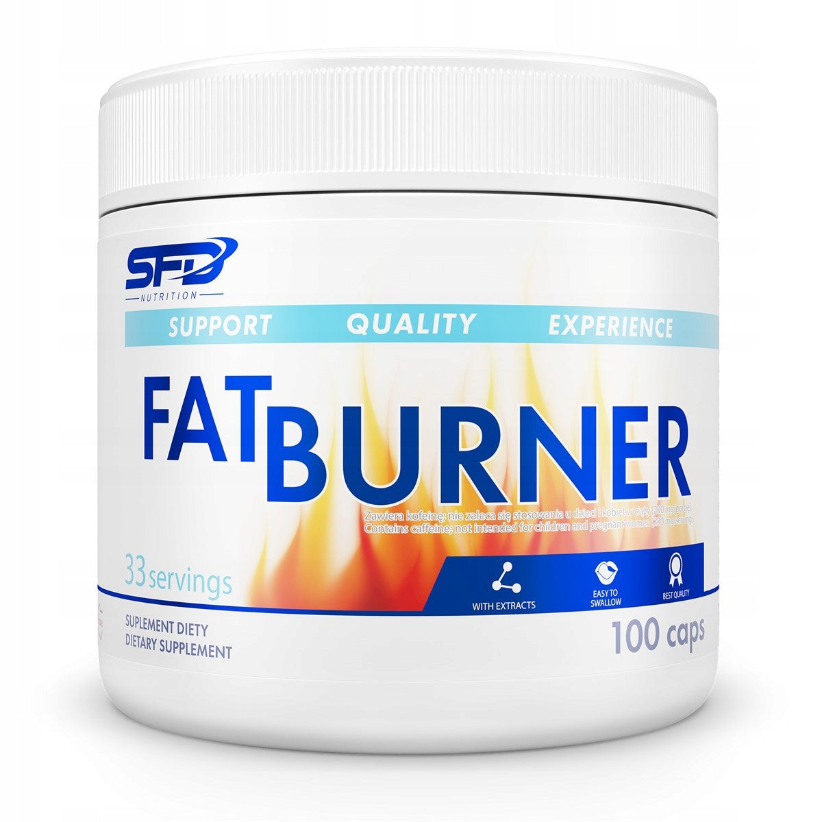 SFD FAT BURNER 100 KAP. FAT BURNER REDUCTION SLIMMING STIMULATION