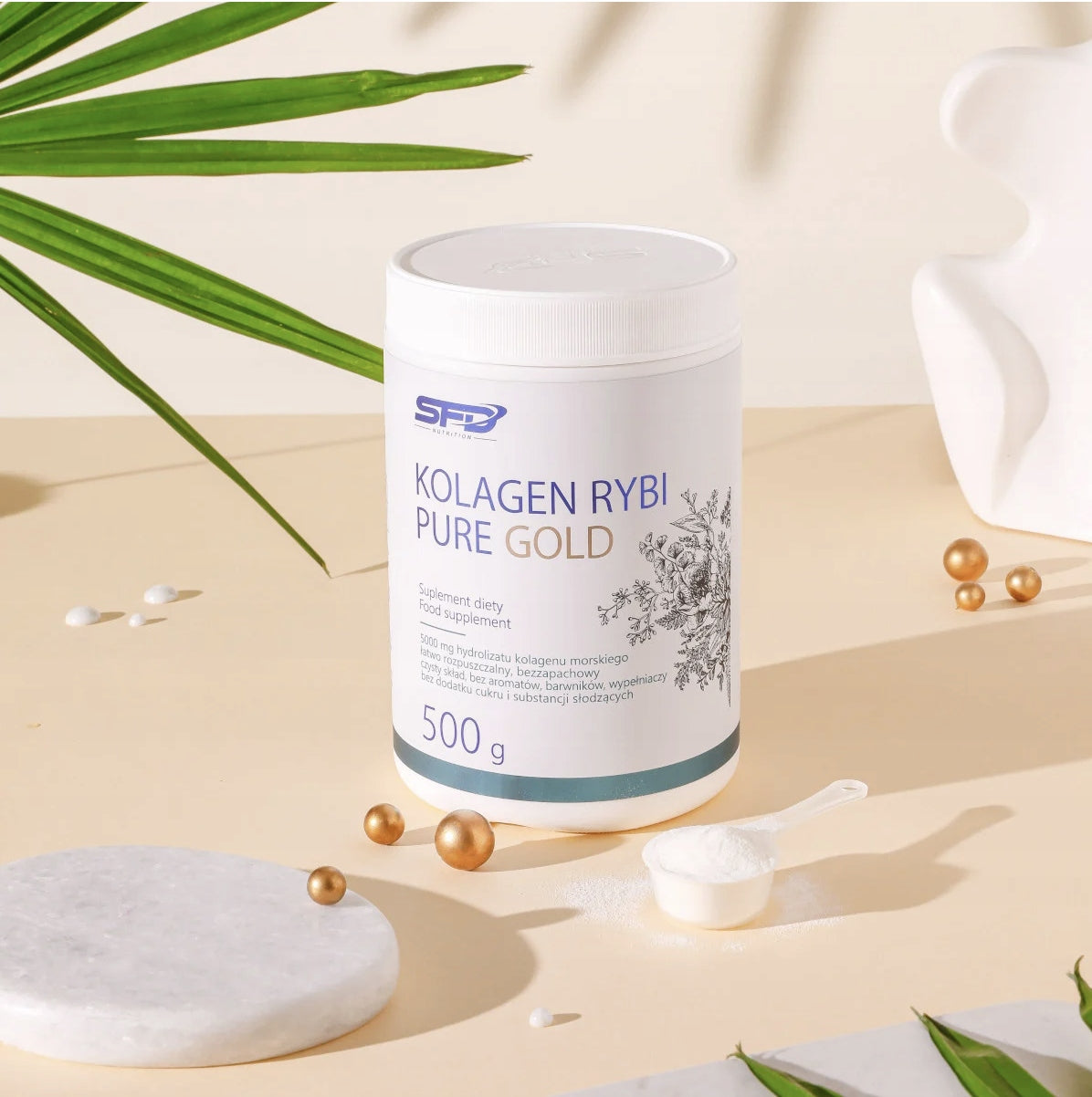 SFD FISH COLLAGEN PURE GOLD 500G JOINTS BONES SKIN COLLAGEN VEGGIE NAILS Packaging status original