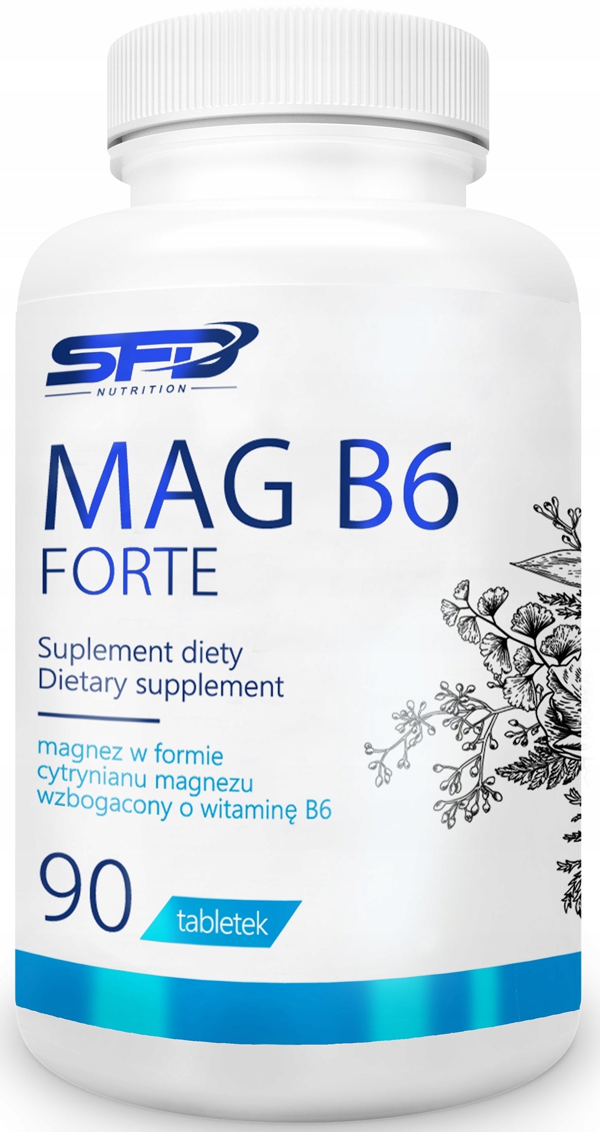 SFD MAG B6 FORTE 90TAB MAGNESIUM VITAMIN B6 CONTRACTION STRESS REGENERATION HEALTH