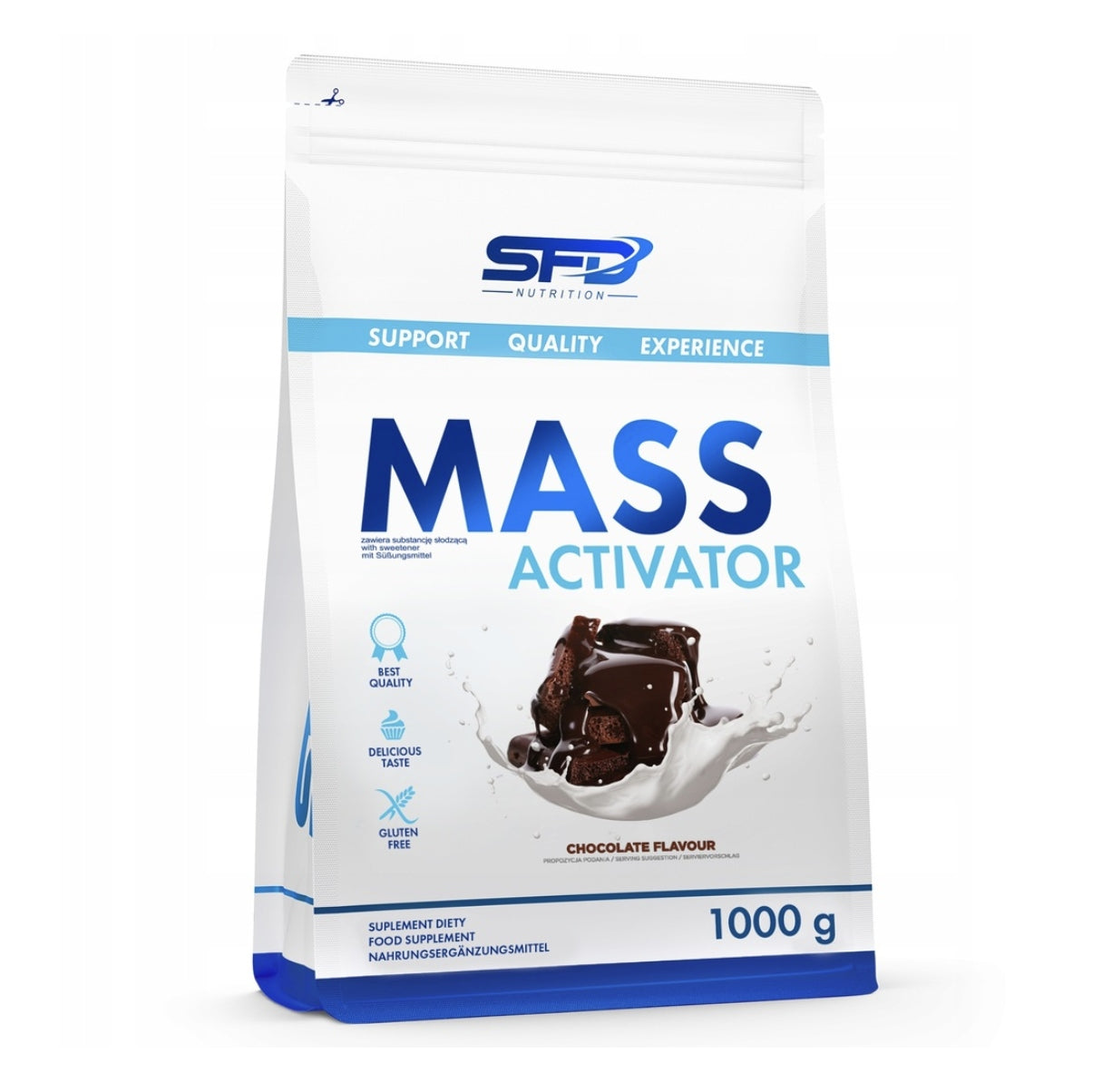 SFD MASS ACTIVATOR 1000g CHOCOLATE PROTEIN CARBOHYDRATES GAINER MUSCLE MASS