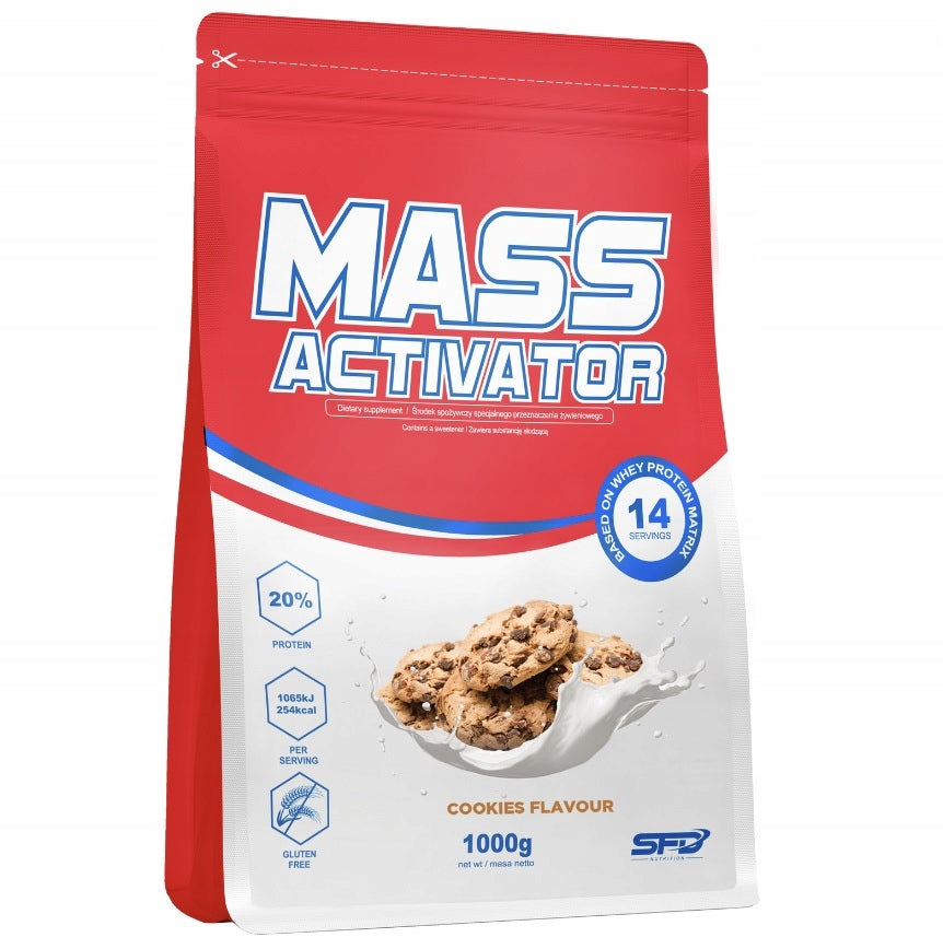 SFD MASS ACTIVATOR 1000g GAINER WHEY PROTEIN MASS MUSCLE REGENERATION STRENGTH