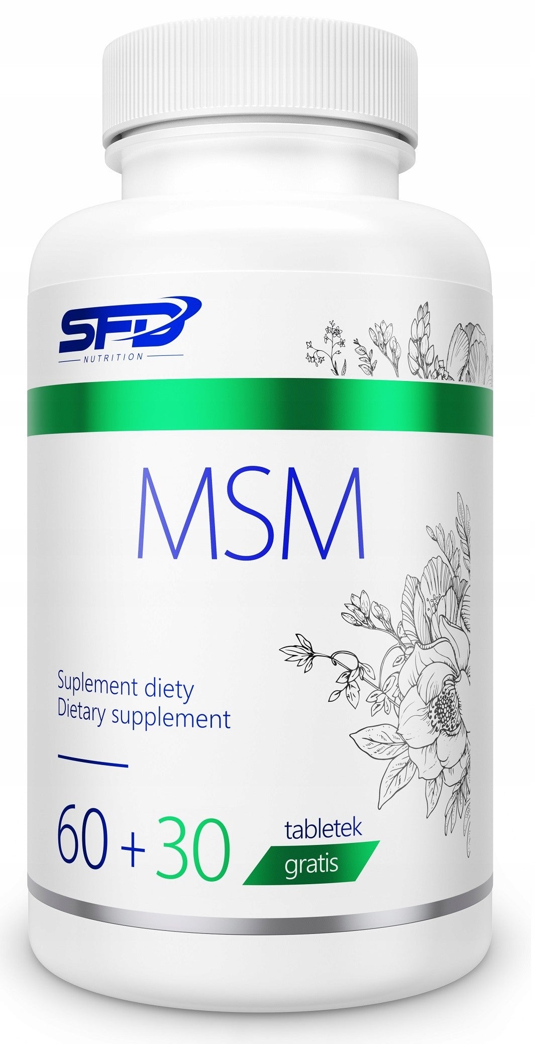SFD MSM 90tab ORGANIC SULFUR COLLAGEN JOINTS FLEX COLLAGEN MUSCLE BONES Packaging status original