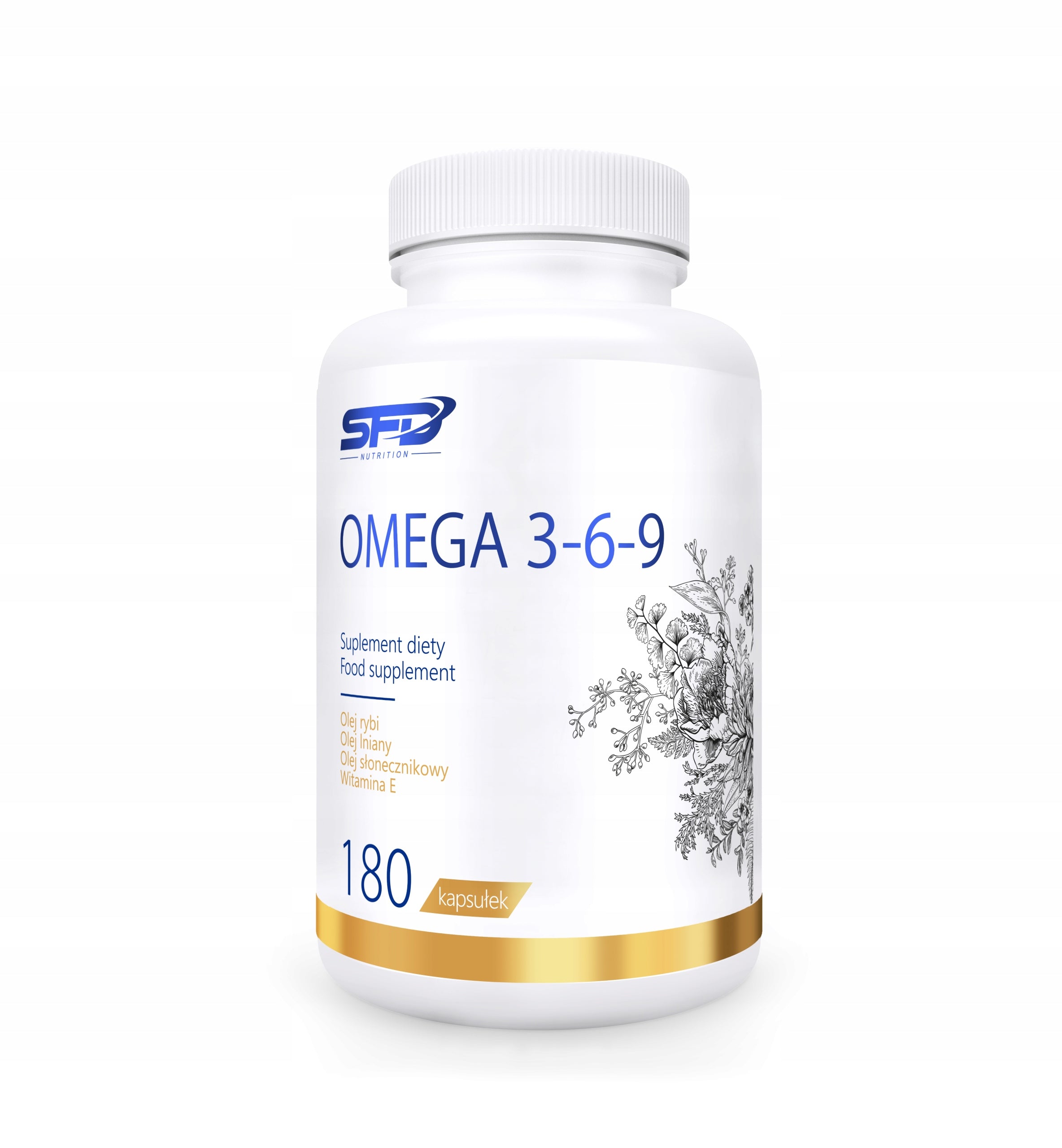 SFD OMEGA 3-6-9 180CAPS ACIDS EPA DHA FISH OIL BRAIN HEART MEMORY IMMUNITY