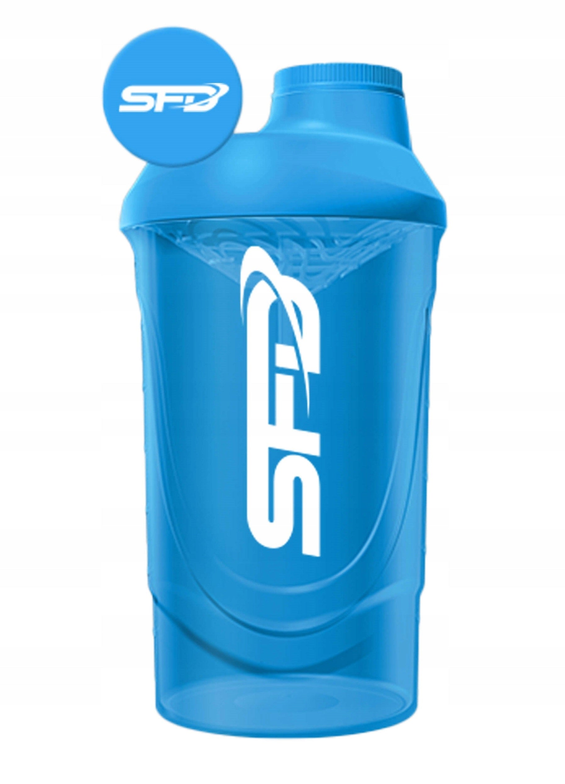 SFD SHAKER WAVE 600 ML SEALED SHAKER FOR CONDITIONERS PROTEIN BCAA WATER BOTTLE BLUE