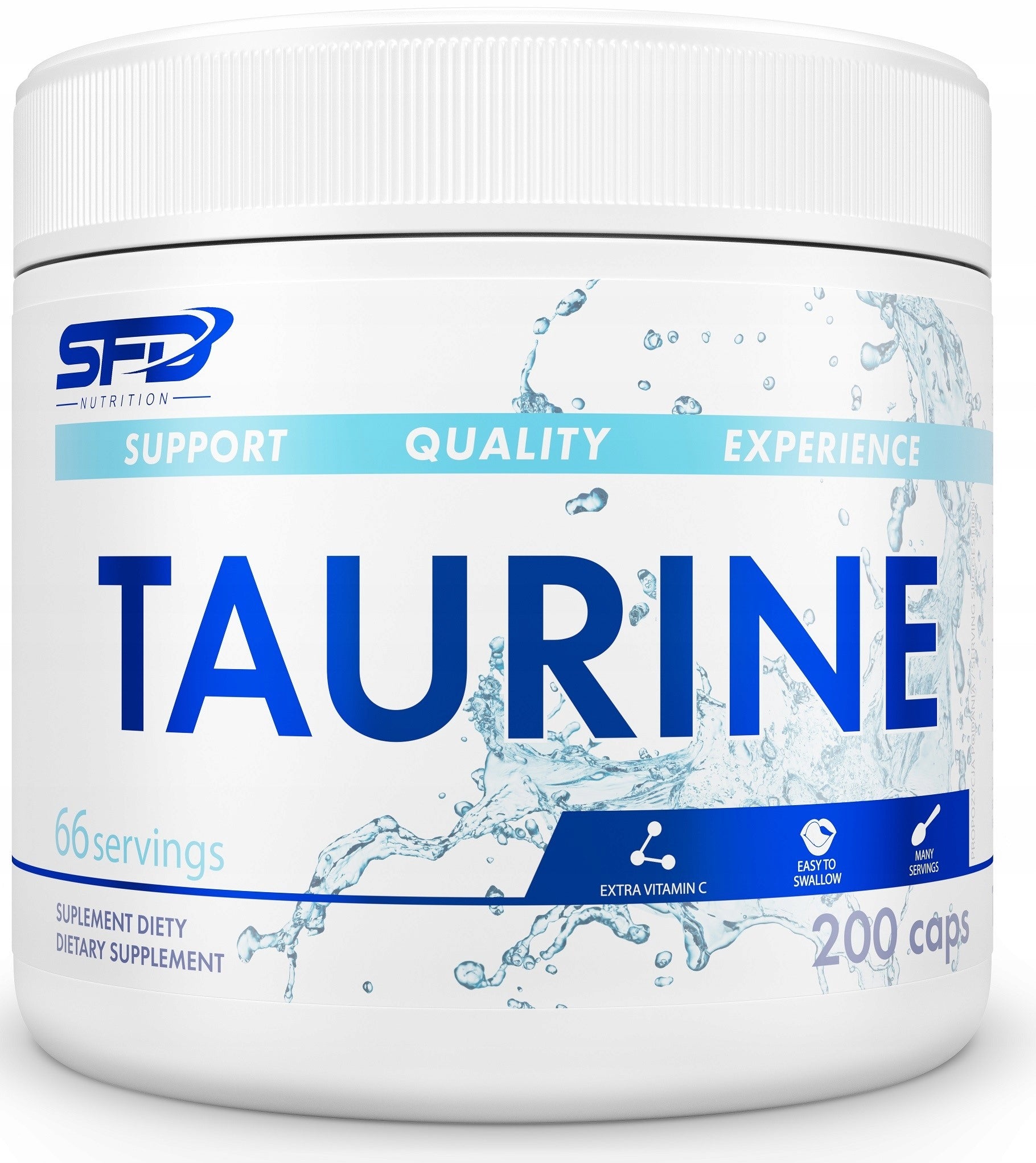SFD TAURINE 200CAP TAURINE ENERGY STRENGTH AMINO ACIDS FATIGUE REGENERATION