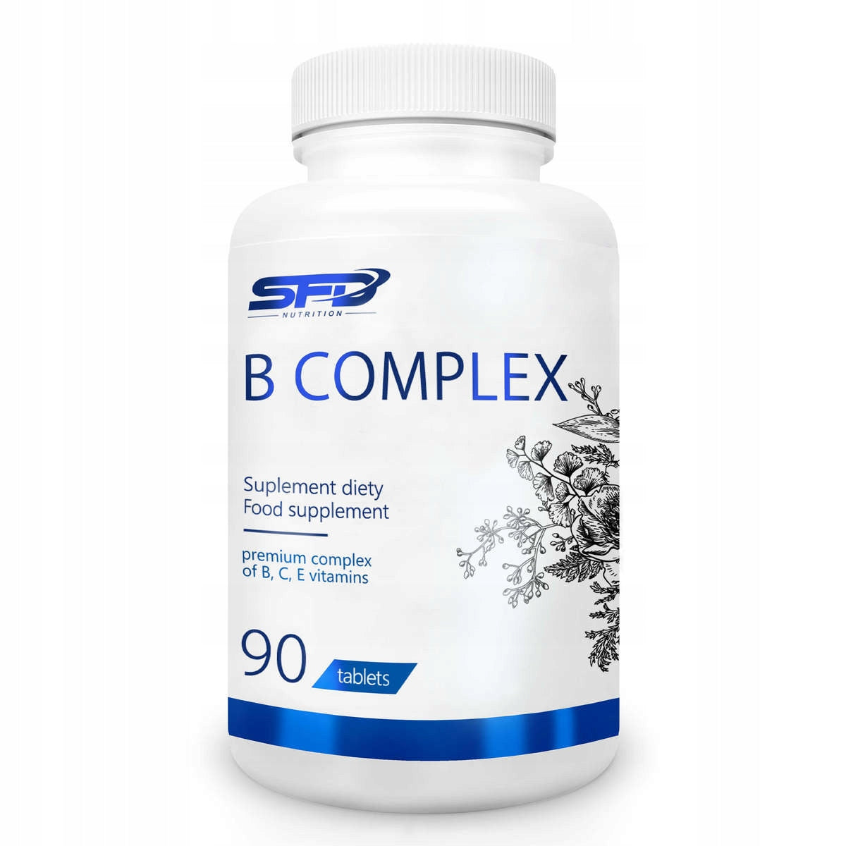 SFD VITAMIN B COMPLEX 90TAB VITAMIN B6 B12 NERVOUS SYSTEM ENERGY IMMUNITY
