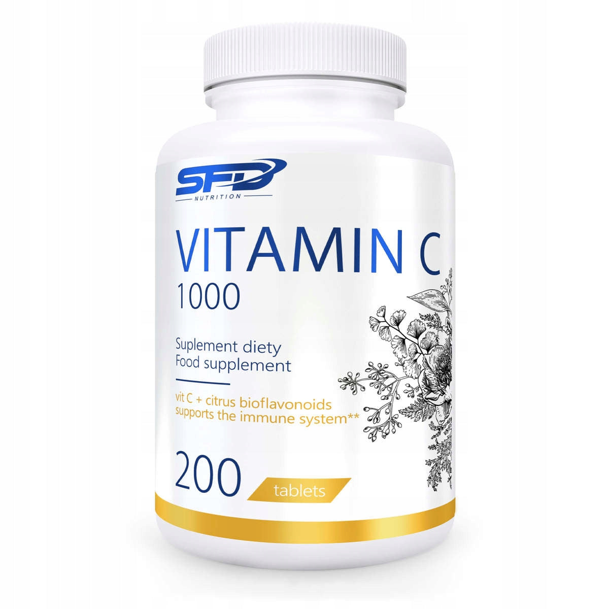 SFD VITAMIN C 200tab VITAMIN C L-ASCORBIC ACID IMMUNITY VIRUSES HEALTH