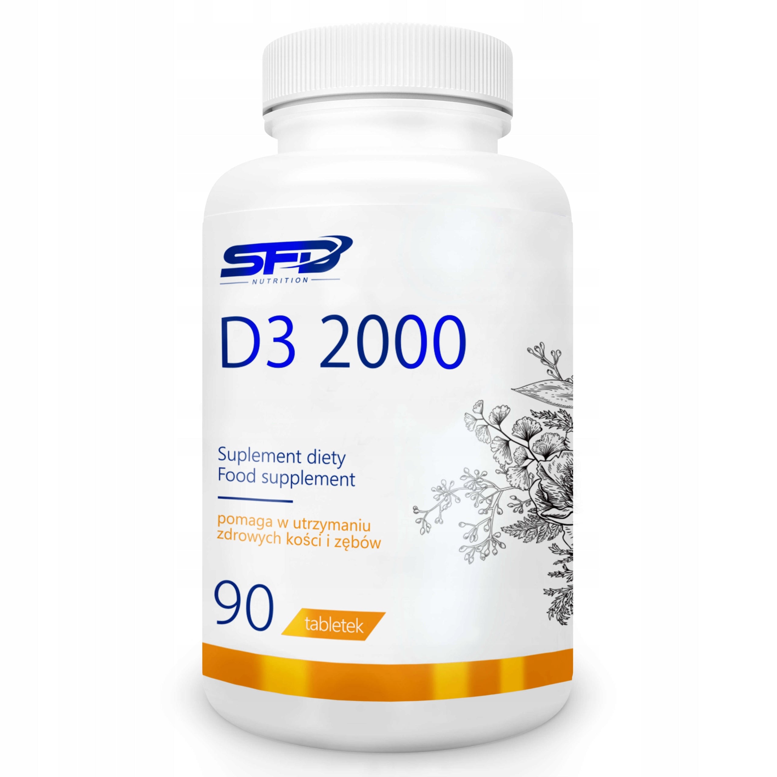 SFD VITAMIN D3 2000 90 TABLETS VITAMIN D3 BONE TEETH IMMUNE SYSTEM