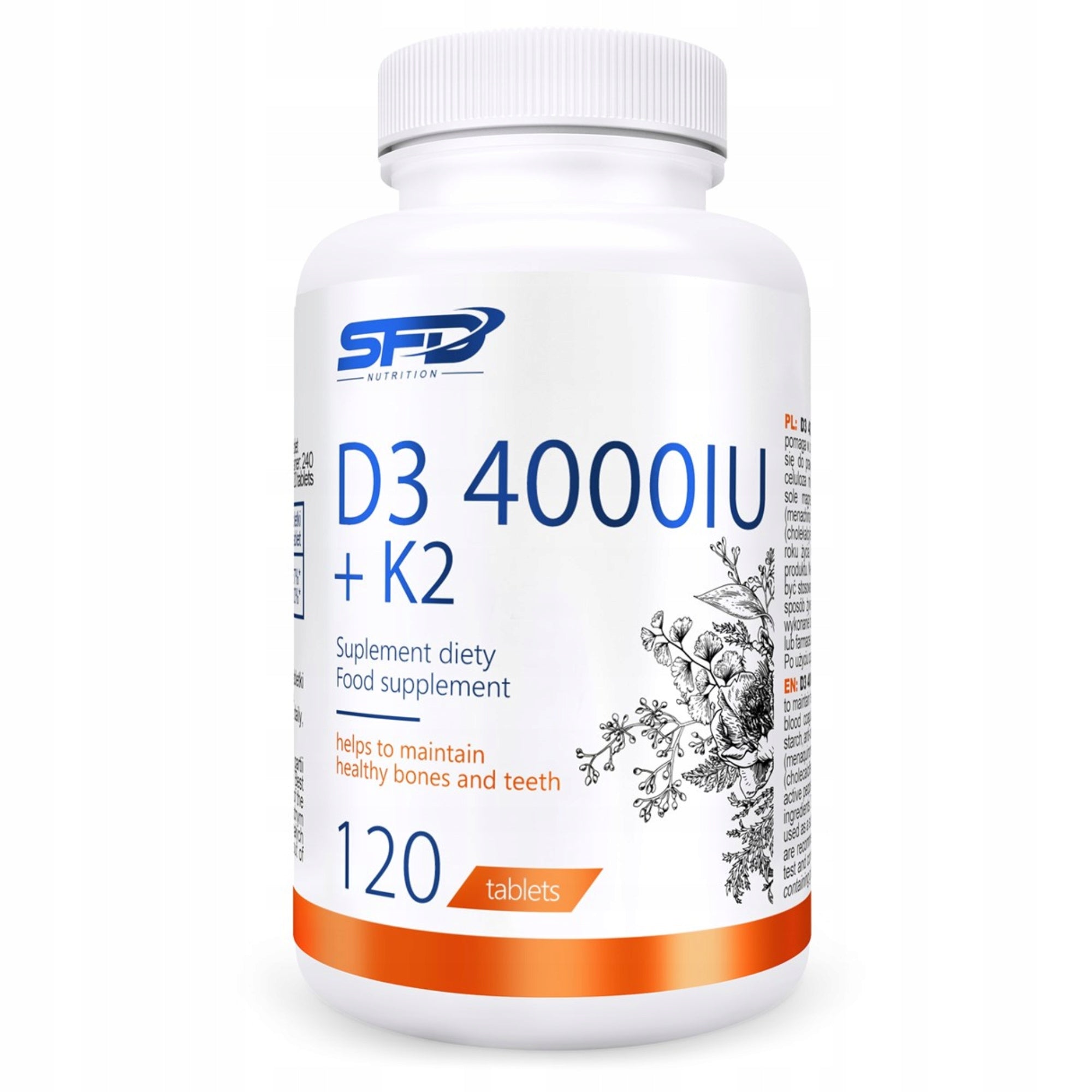 SFD Vitamin D3 4000 + K2 120 tabl