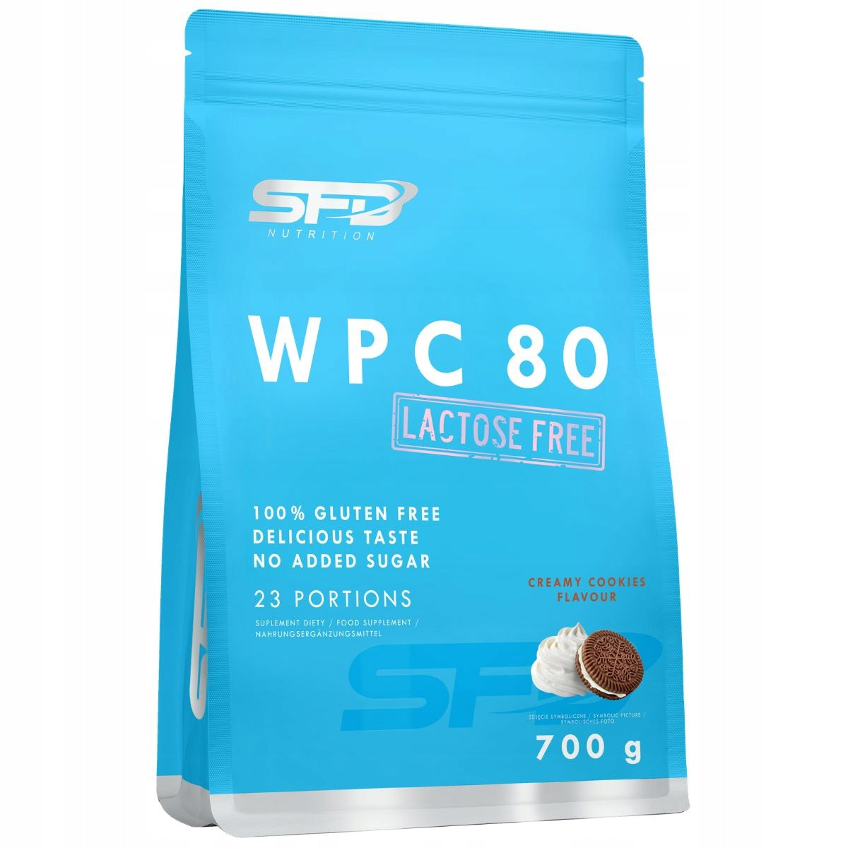 SFD WPC 80 LACTOSE-FREE 700G PROTEIN CAKE MASS MUSCLES ENERGY