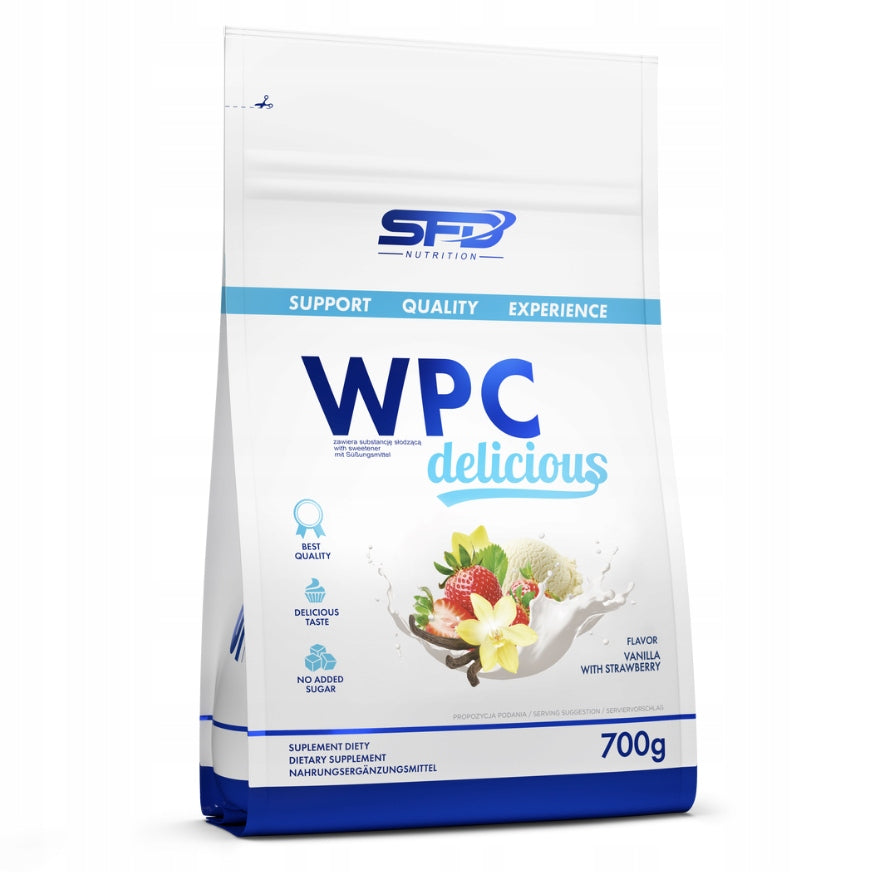 SFD WPC DELICIOUS 700g PROTEIN CONCENTRATE WHEY PROTEIN MUSCLE REGENERATION