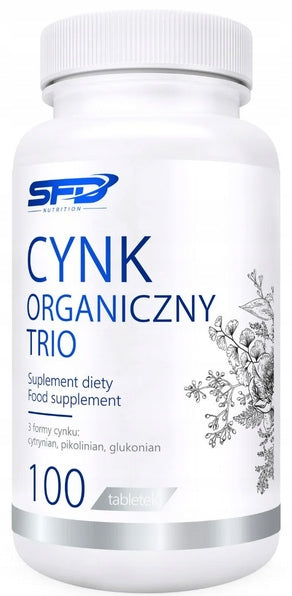 SFD Zinc Organic Trio RESISTANCE NAILS SKIN HAIR 100 tablets