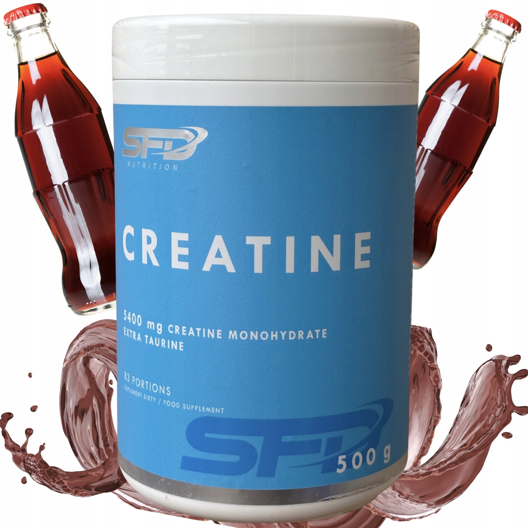SFD creatine monohydrate 500g taste cola natural pure 83 servings set Expiration date at least six months from the date of purchase
