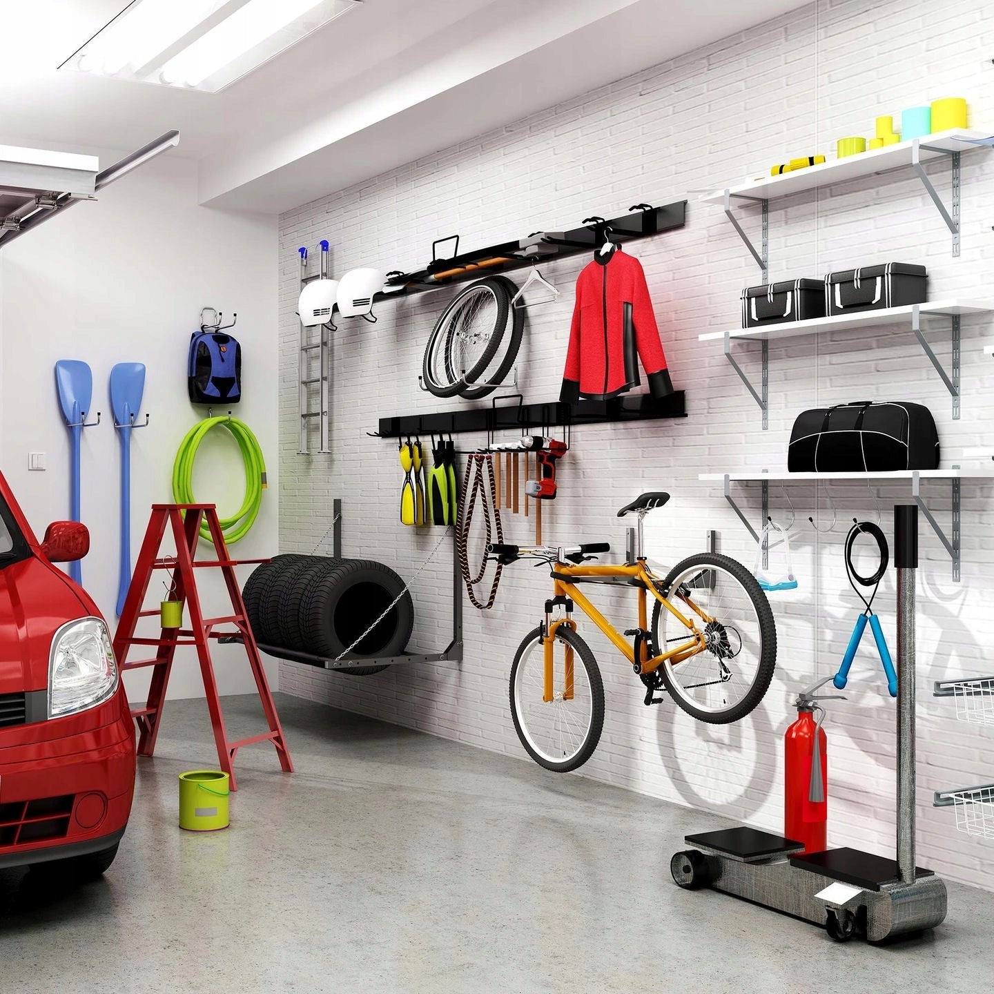 SGH4 GARAGE HOOK GOLIATH HOLDER WALL HANGER TOOLS CABLES 220X75MM Brand Velano