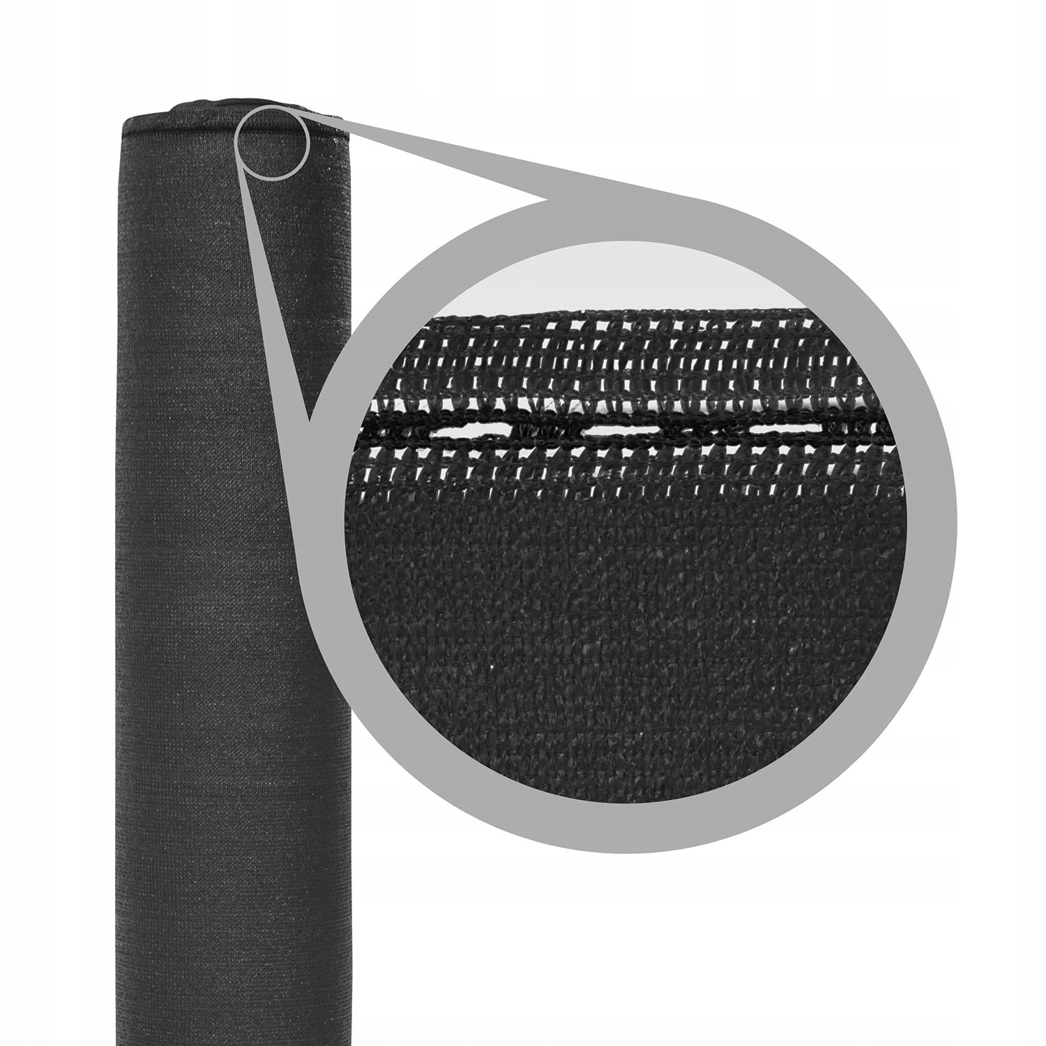 SHADING MESH 1,5x25m BLACK 90% MASKING UV FENCE COVER Height 1.5 m