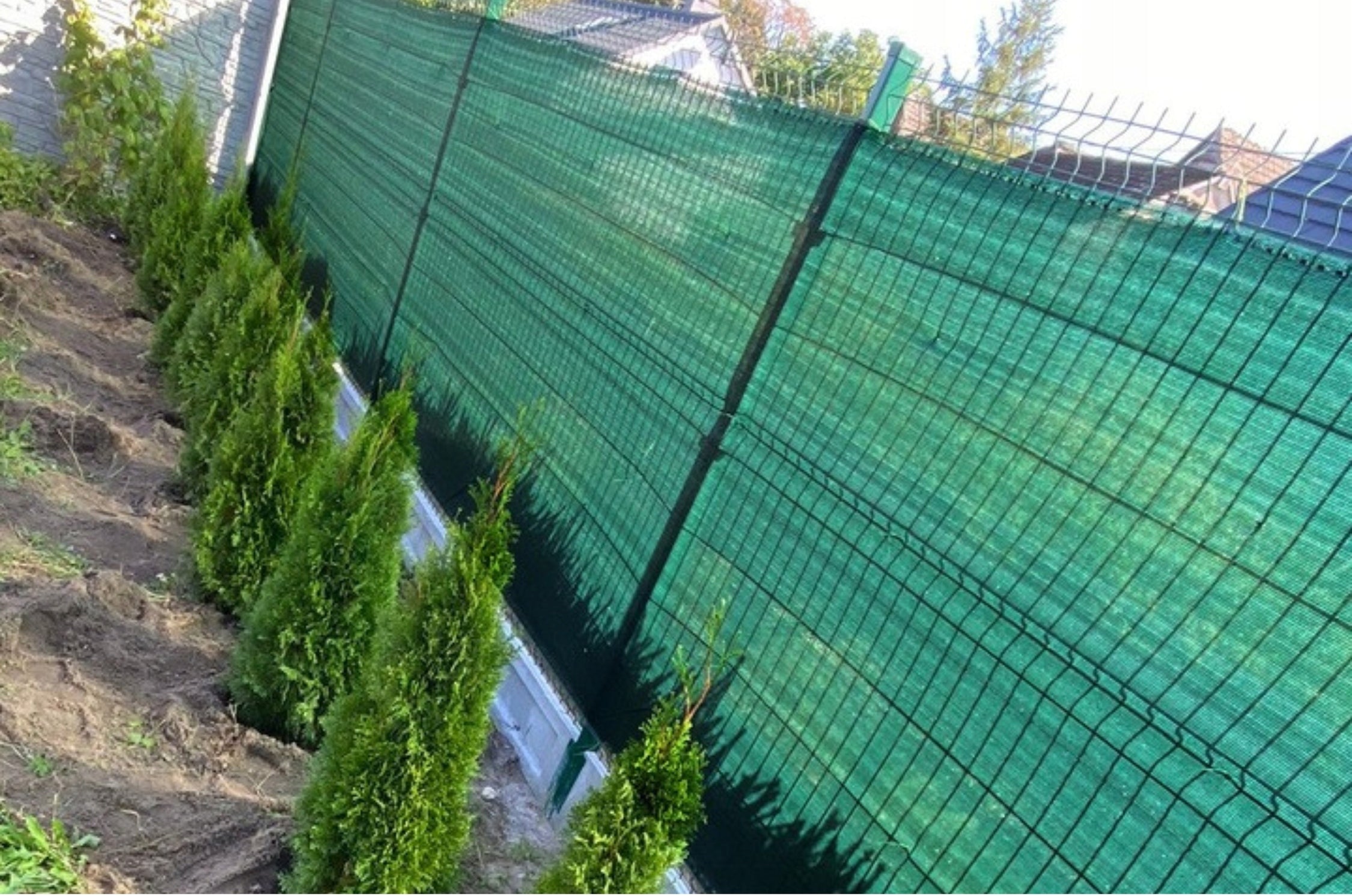 SHADING MESH 1,5x25m MASKING COVER 80g FOR FENCE 75% +UV EAN (GTIN) 5902838391112