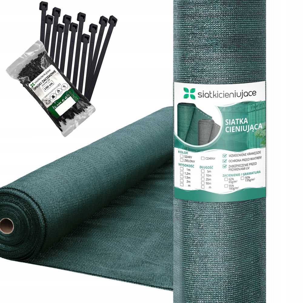 SHADING MESH 62% 1,2x10m FENCE MASKING COVER MAT UV FENCE Manufacturer code 62% 1,2x10