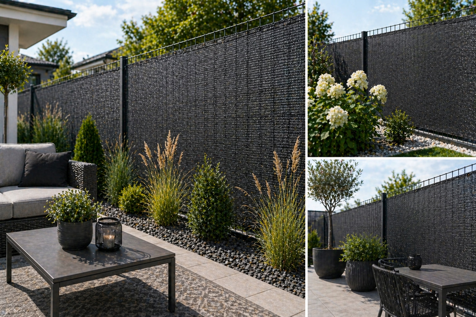 SHADING MESH 90% 1,2x25m MAT FENCE COVER UV+ GRAPHITE Manufacturer WovTex