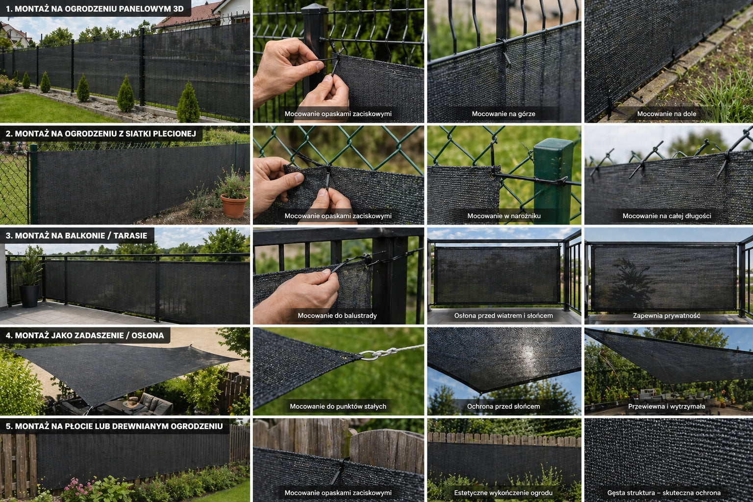 SHADING MESH 90% 1,2x50m MAT FENCE COVER UV+ GRAPHITE Shape rectangular