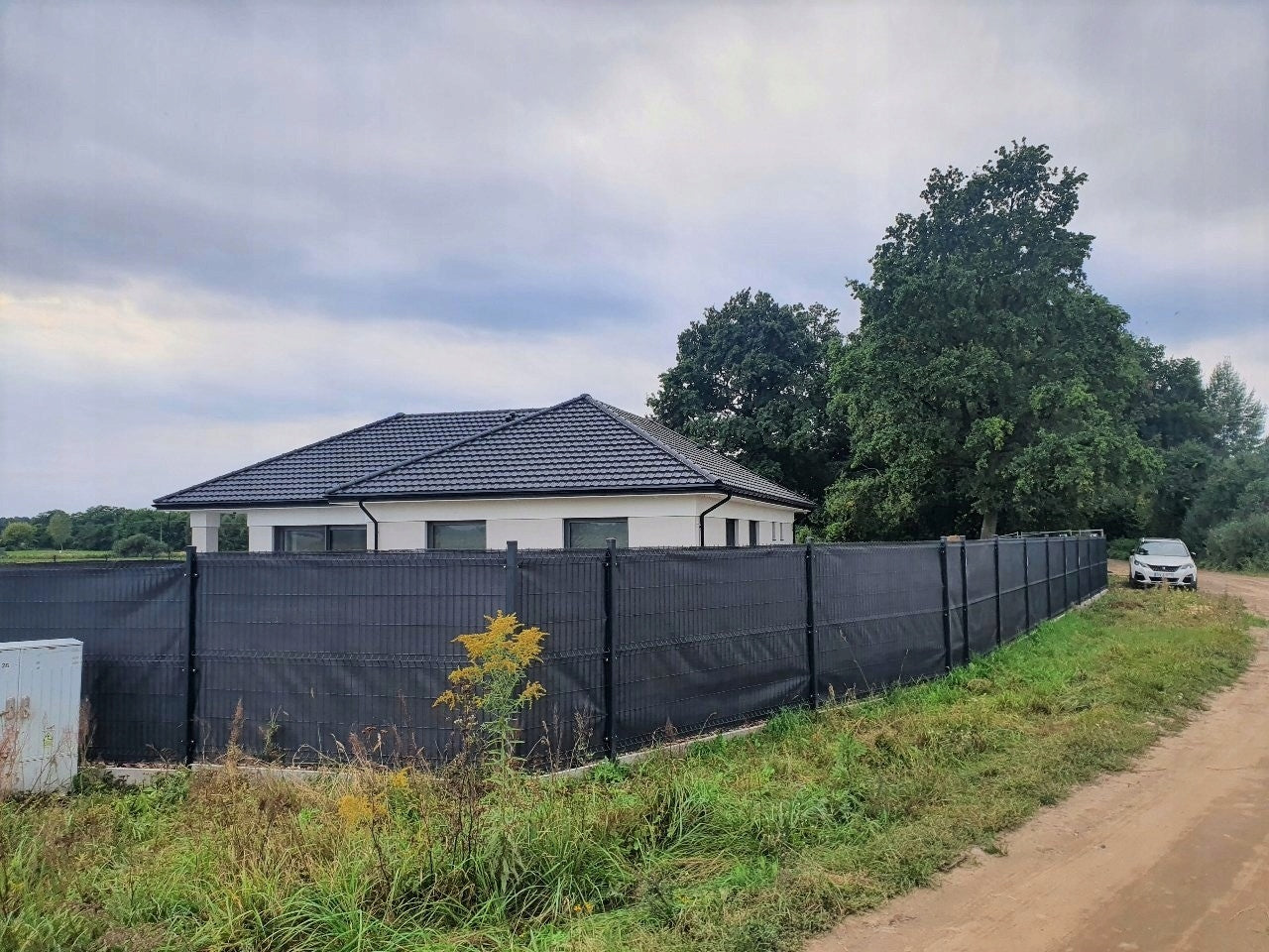 SHADING MESH 95% COVER 1x50m FENCE MASKING ANTHRACITE Color gray