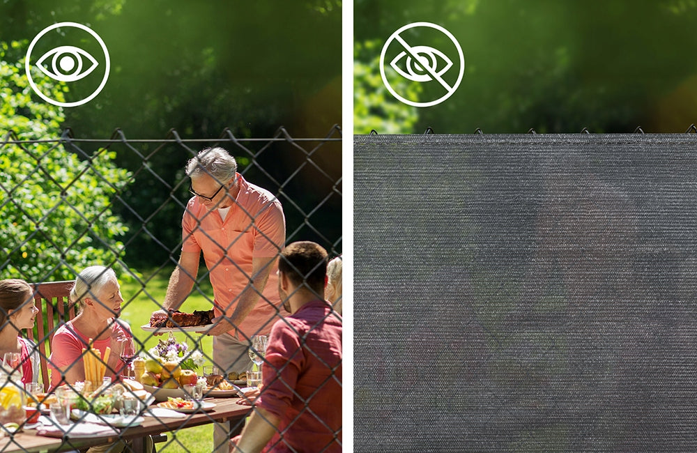 SHADING MESH 95% UV MASKING COVER 1,5x50m 180g/m FOR FENCE Length 50 m
