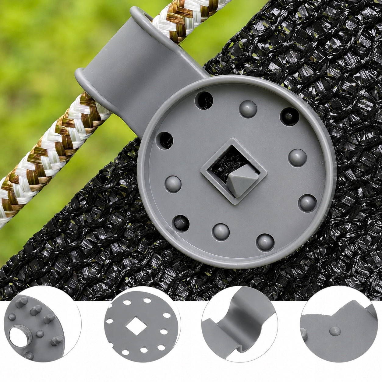 SHADING MESH CLIPS MOUNTING CLAMPS GREY 50 PCS Kind mesh