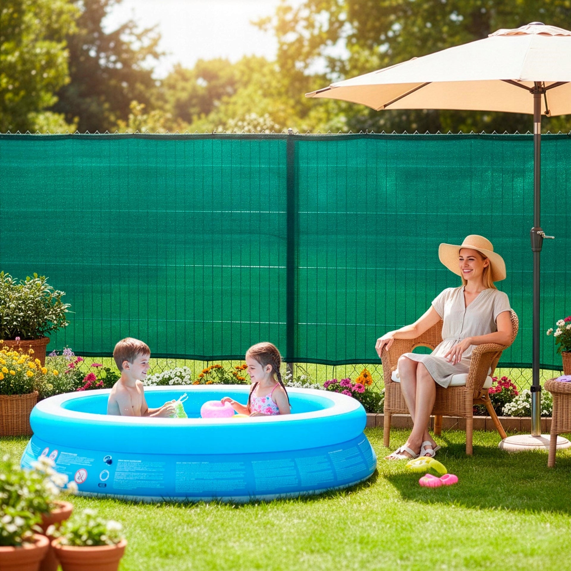 SHADING MESH MASKING 90% ON THE FENCE SHIELDING FENCE 1,5x50m + UV Kind mesh