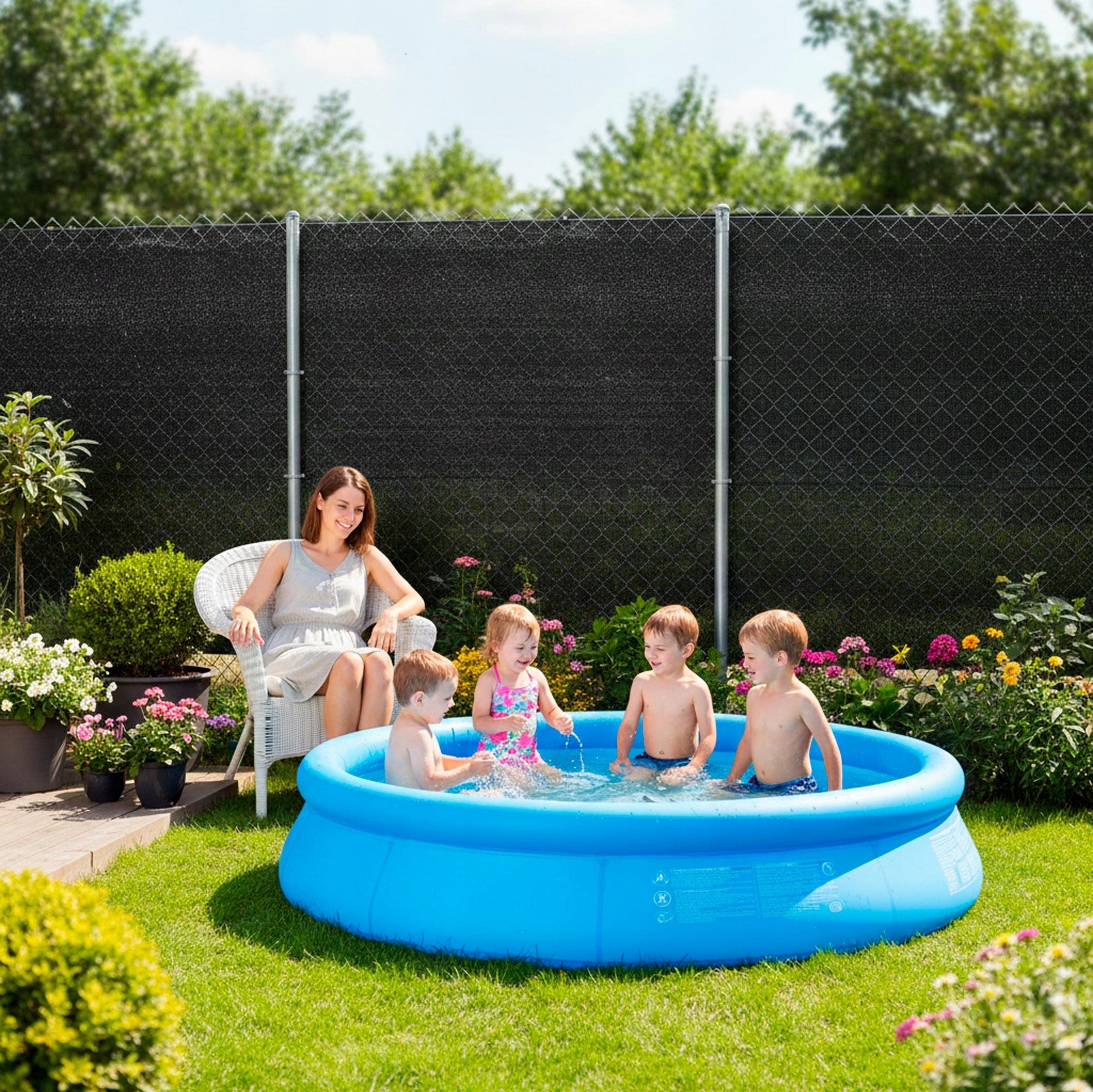SHADING MESH MASKING COVER 1,5x10m FENCE COVER 90% + UV Kind mesh