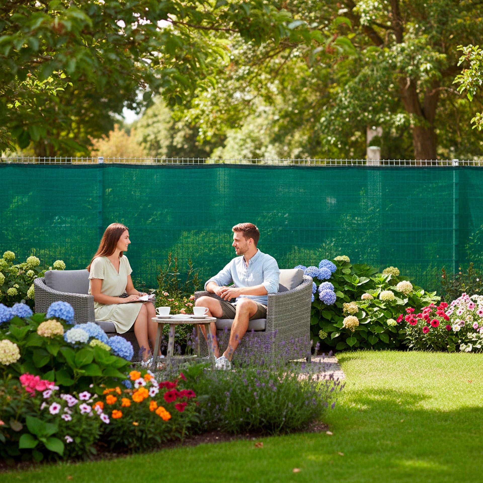 SHADING MESH MASKING COVER 1,5x10m FENCE COVER 90% + UV Shape rectangular