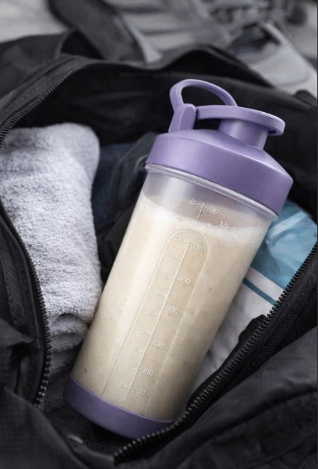 SHAKER WATER BOTTLE SEALED FOR PROTEIN CONDITIONERS FOR GYM PURPLE 760ML Manufacturer code SHAKER FIOLETOWY
