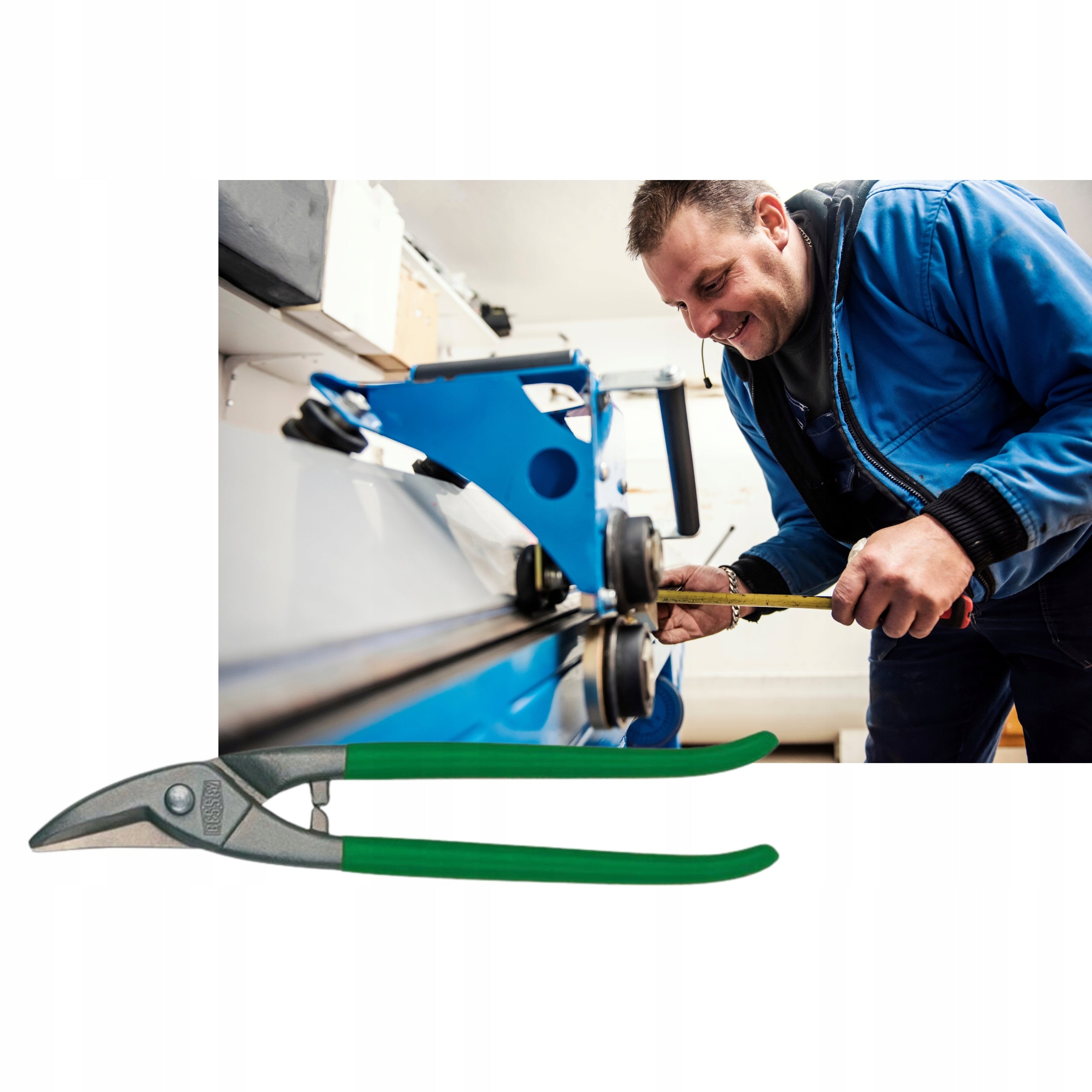 SHAPED SHEARS FOR CUTTING SHEET METAL FOR HOLES CLASSIC 250MM LEFT BESSEY Length 250 mm