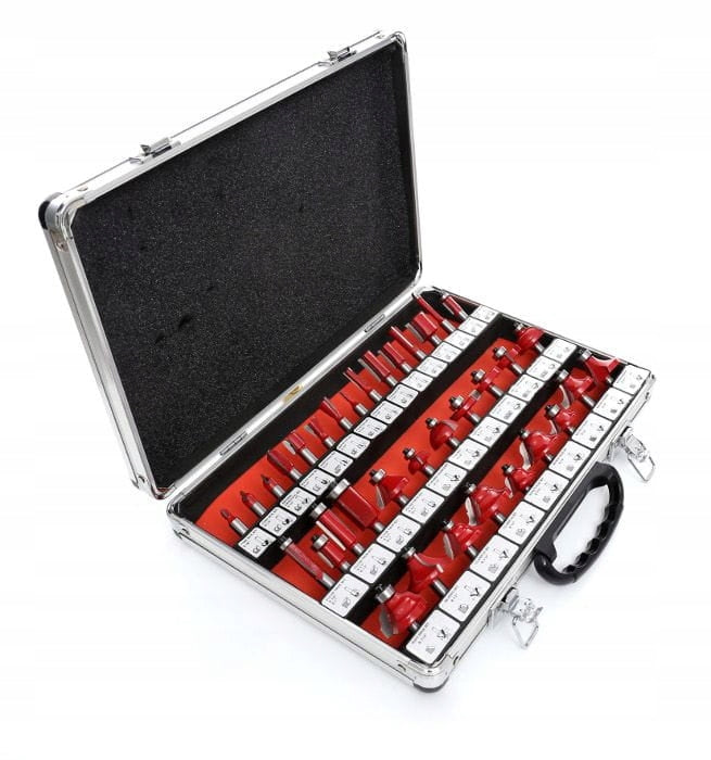 SHAPED WOOD CUTTERS BEARING 35 EL SET OF CUTTERS SUITCASE SET