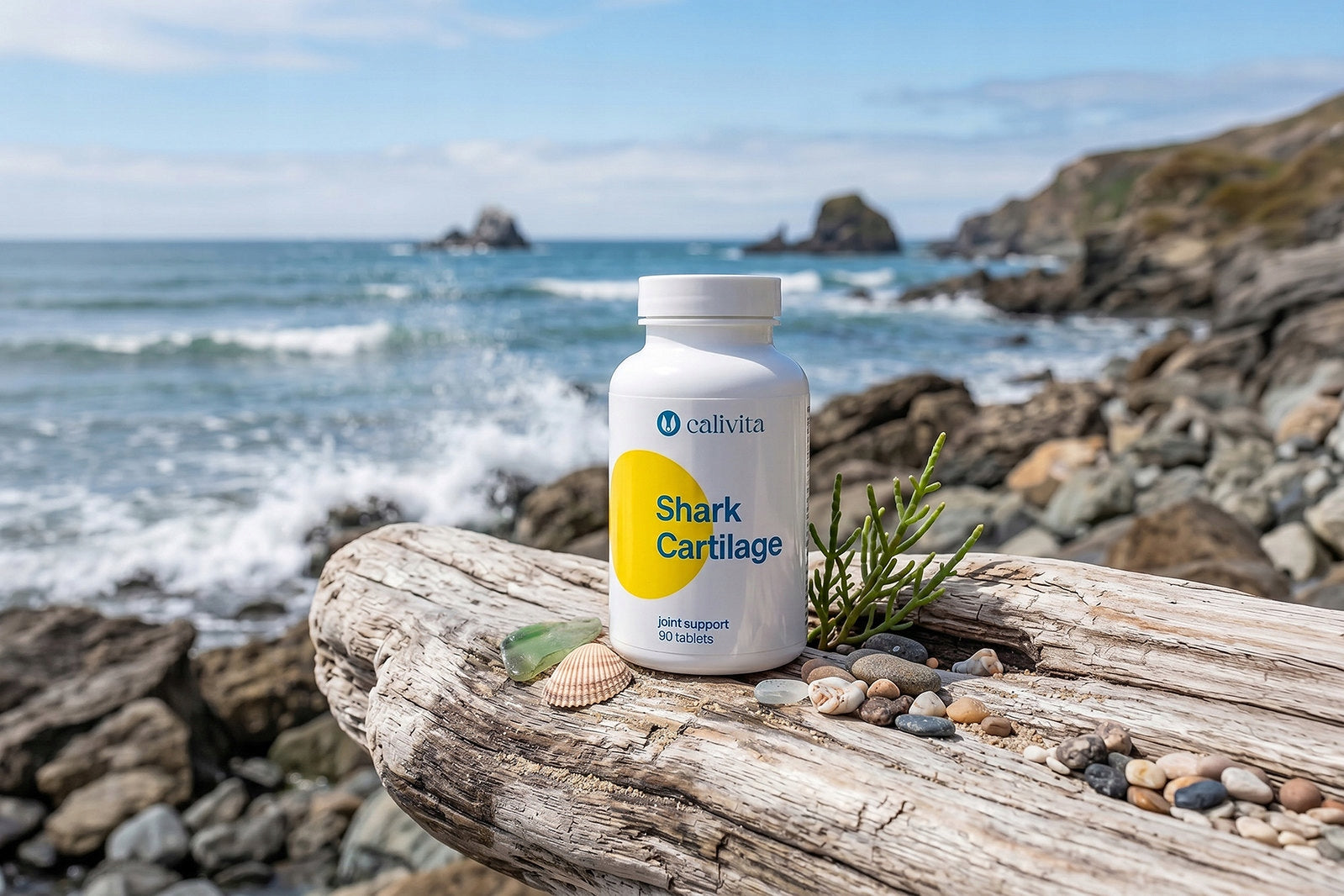SHARK CARTILAGE CaliVita 90 tablets shark cartilage collagen glucosamine Brand Calivita