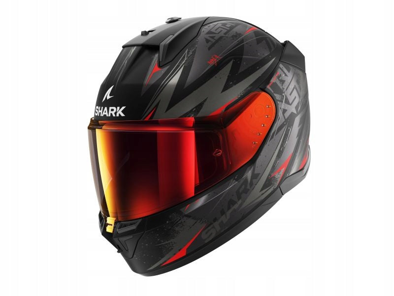 SHARK D-SKWAL 3 BLAST-R MAT motorcycle helmet black/red/gray XL
