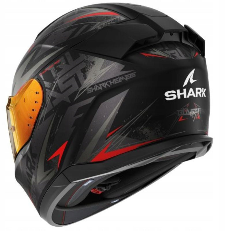 SHARK D-SKWAL 3 BLAST-R MOTORCYCLE HELMET MAT BLACK ANTHRACITE RED M Manufacturer's catalog number HE0921E-KAR-M