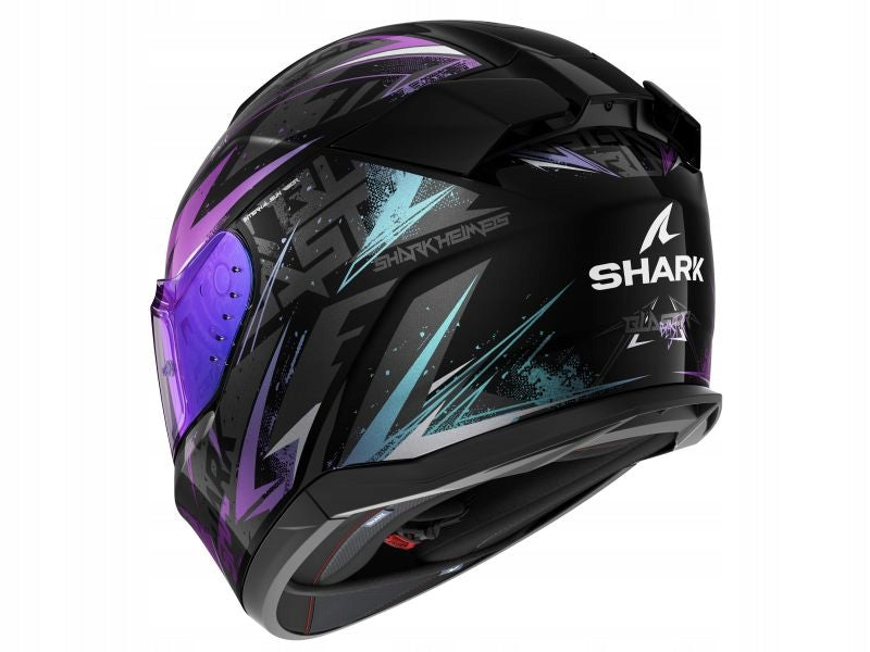 SHARK D-SKWAL 3 BLAST-R motorcycle helmet black/purple/gray S Manufacturer's catalog number HE0920E-KGX-S