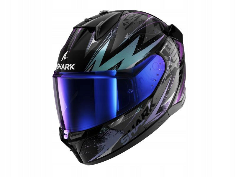 SHARK D-SKWAL 3 BLAST-R motorcycle helmet black/purple/gray S
