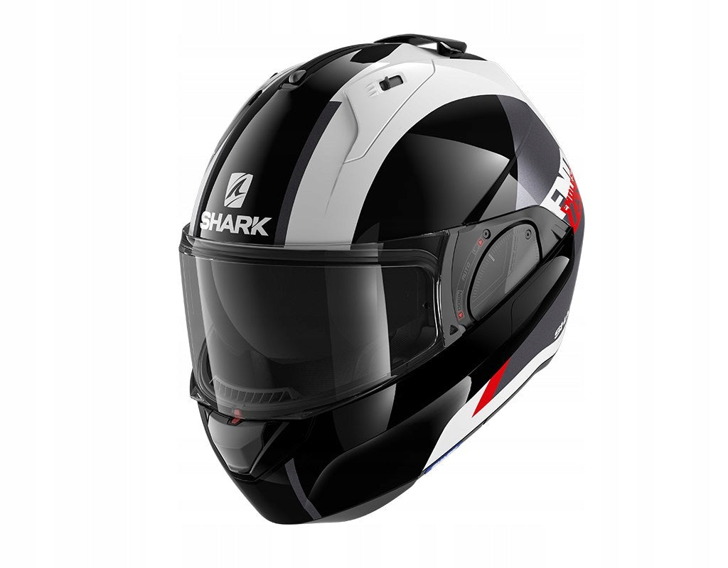 SHARK EVO ES ENDLESS WHITE BLACK RED XS PROMO%