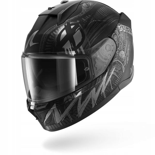 SHARK INTEGRAL HELMET D-SKWAL 3 SHIEVER BLACK GREY MAT S + FREEBIES Size S