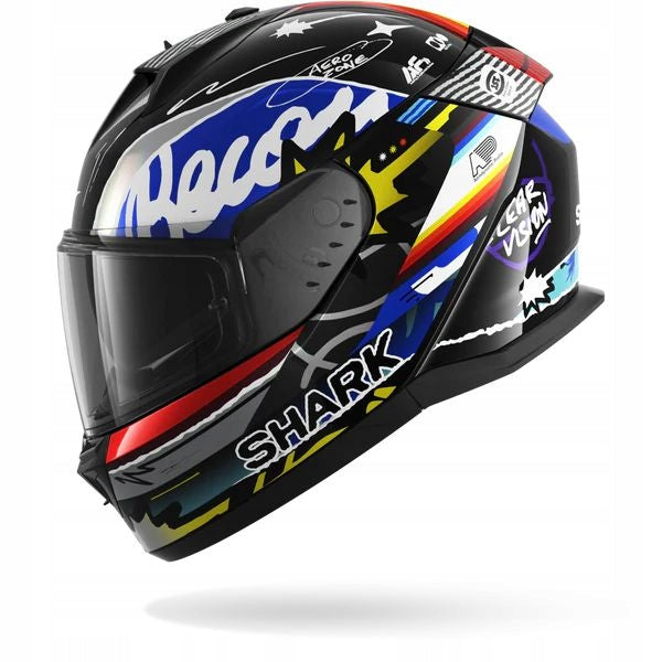 SHARK INTEGRAL HELMET D-SKWAL 3 STREETRUSH WHITE BLACK BLUE RED S + FREEBIES Manufacturer Shark
